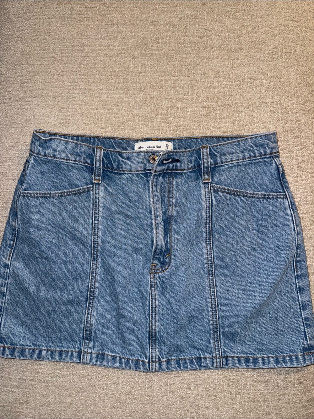 Abercrombie & Fitch Blue Denim Mini Skirt